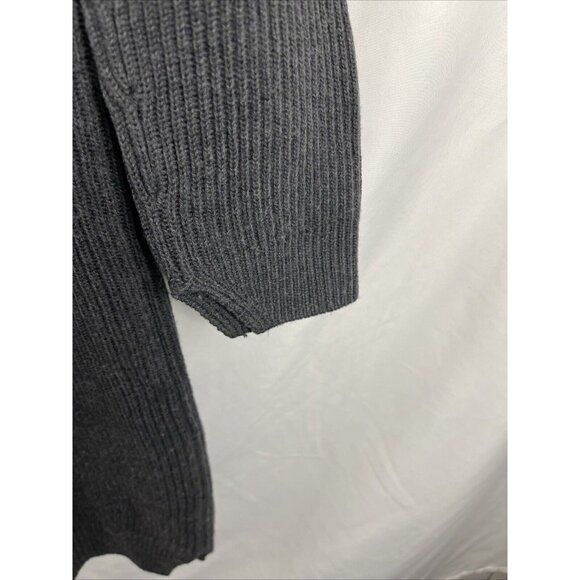 Aritzia Babaton Italian Merino Wool Grey Long Length Sweater Womens Size L - Picture 8 of 12